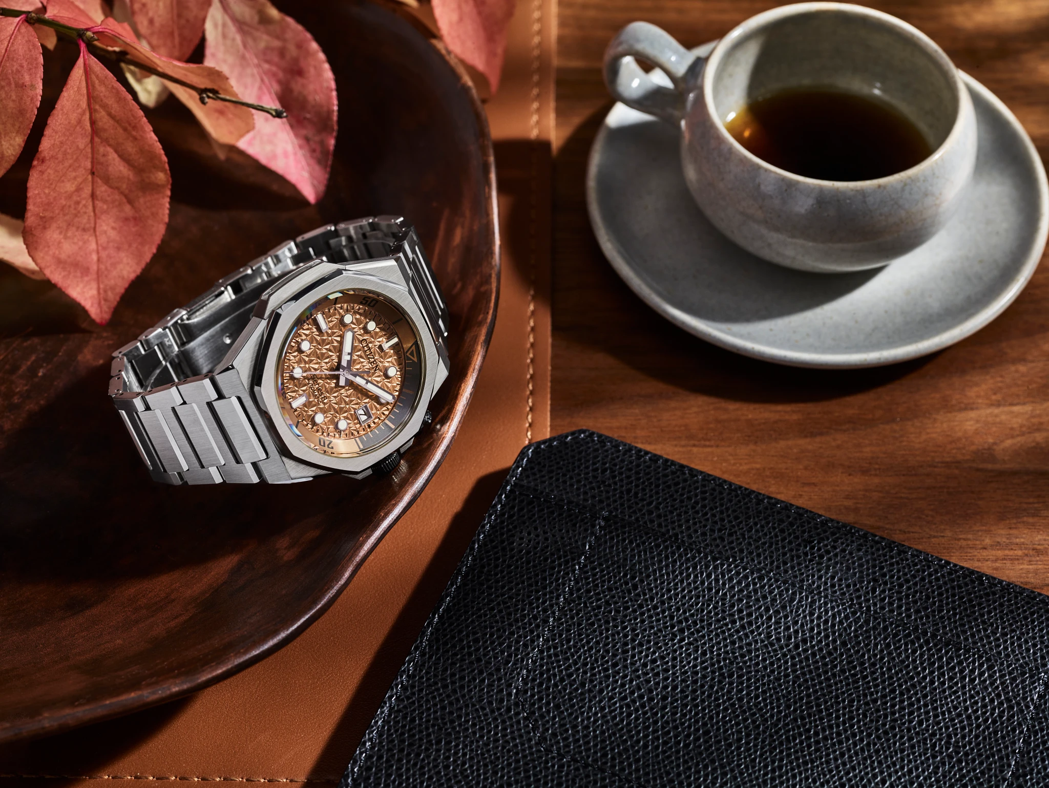 Series8 890 Salmon Dial Stainless Steel Bracelet NB6066-51W | CITIZEN